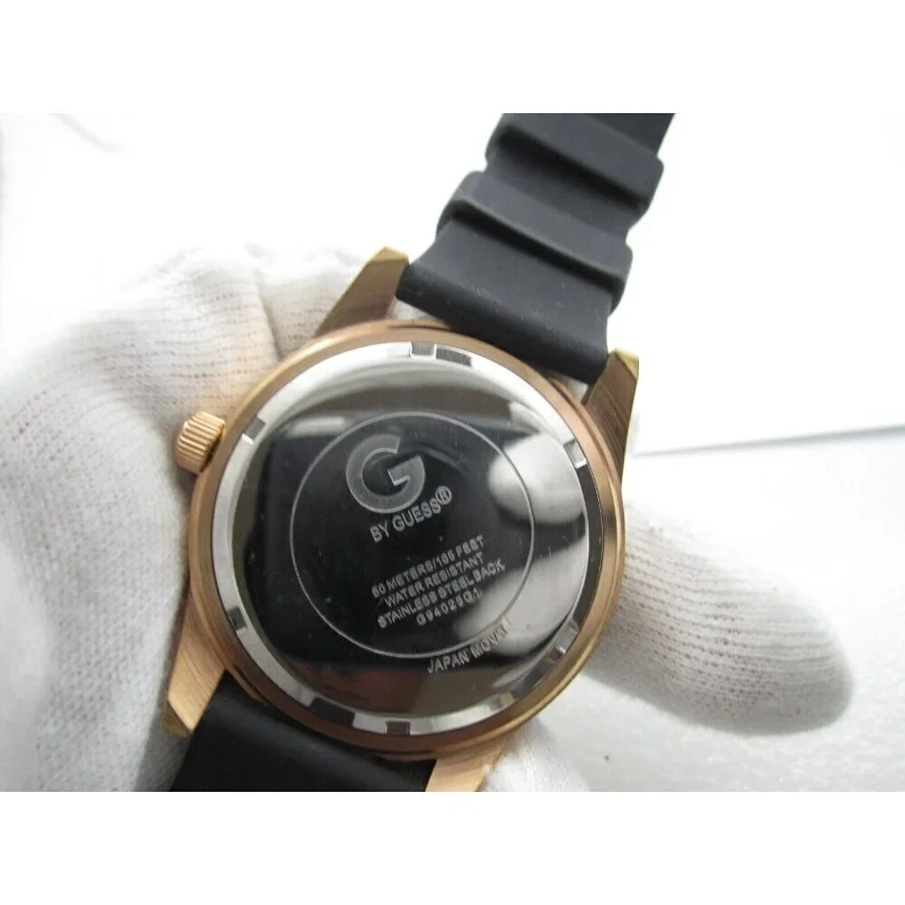 Men G Guess Quartz WR Analog 43mm Round Watch (H598) 